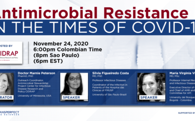 Webinar internacional gratuito aborda a Resistência antimicrobiana em tempos de Covid-19