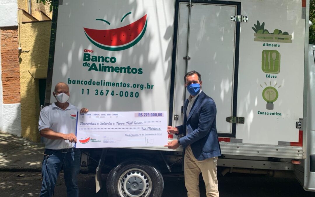 bioMérieux realiza doação para a ONG Banco de Alimentos