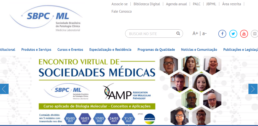 SBPC/ML divulga a programação do Encontro Virtual de Sociedades Médicas