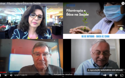 “Filantropia e Ética na Saúde” foram tema de webinar promovido pelo Instituto Ética Saúde
