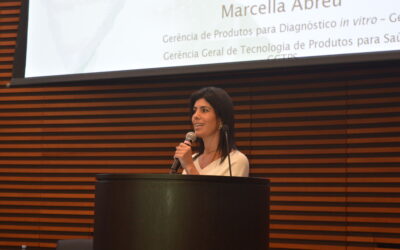 Marcella Abreu, gerente da GEVIT da Anvisa, destaca a inovação como objetivo em encontro da CBDL