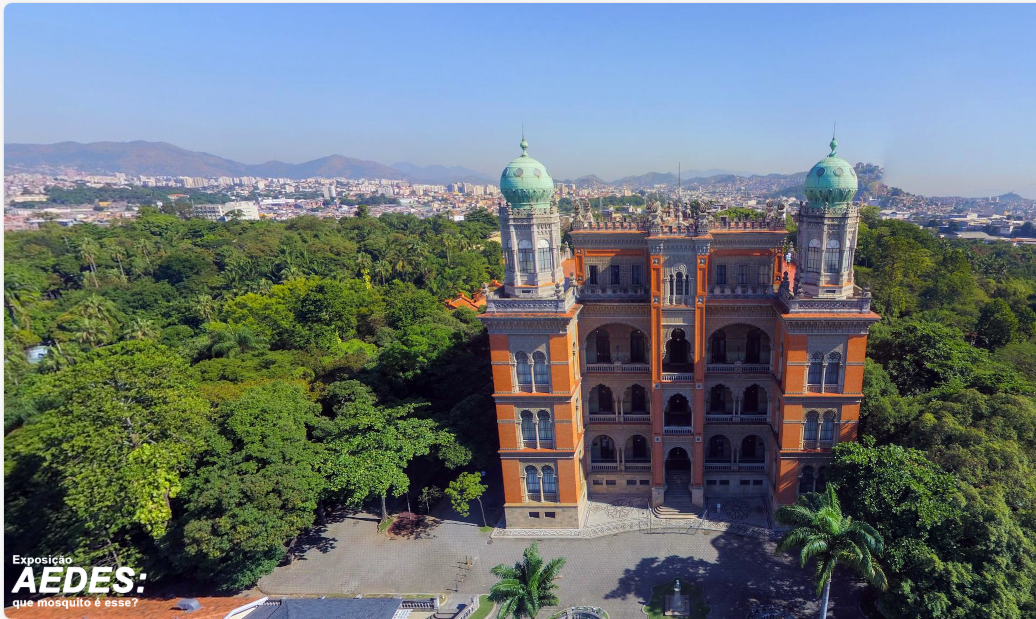 Exposição sobre Aedes aegypti ganha nova versão virtual com um passeio interativo pelo Castelo da Fiocruz